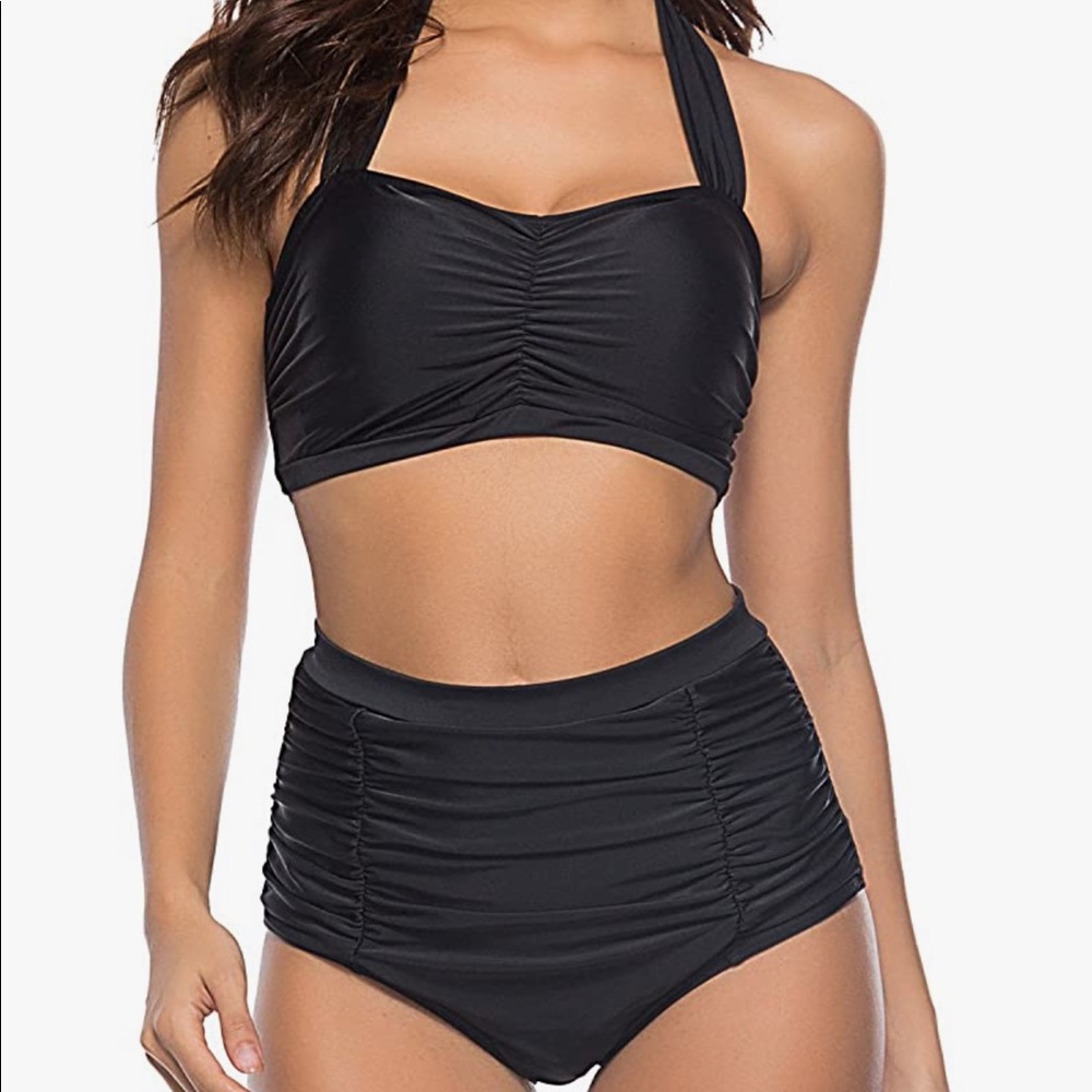 Black Vintage Style Swimsuit NWT